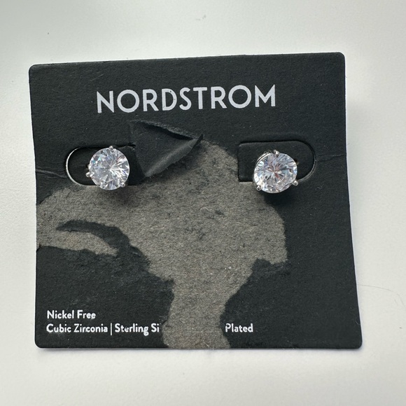 Nordstrom Cubic Zirconia Stud Earrings - Picture 2 of 5